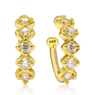 Picture of Delicate Cubic Zirconia Clip On Earrings with Fast Delivery