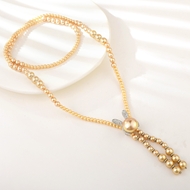 Show details for Most Popular shell pearl Platinum Plated Y Necklace Show details for Most Popular shell pearl Platinum Plated Y Necklace