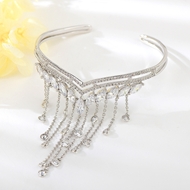 Show details for Trendy Platinum Plated White Choker with No-Risk Refund Show details for Trendy Platinum Plated White Choker with No-Risk Refund