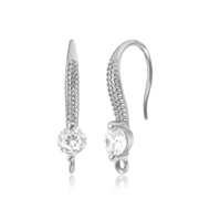 Picture of Distinctive Delicate Cubic Zirconia Small Hoop Earrings Exclusive Online