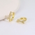 Picture of Delicate Gold Plated Huggie Earrings with Speedy Delivery