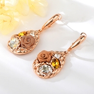 Picture of Nice Artificial Crystal Zinc Alloy Drop & Dangle Earrings