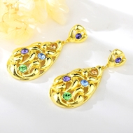 Show details for Dubai Zinc Alloy Dangle Earrings with 3~7 Day Delivery