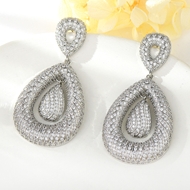 Show details for Good Quality Cubic Zirconia White Dangle Earrings Show details for Good Quality Cubic Zirconia White Dangle Earrings