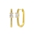 Picture of Hypoallergenic Gold Plated Cubic Zirconia Huggie Earrings with Easy Return