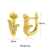 Picture of Nickel Free Gold Plated Delicate Huggie Earrings with Easy Return