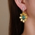 Picture of Distinctive Yellow Cubic Zirconia Dangle Earrings with Low MOQ