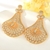 Picture of Bulk Gold Plated Big Dangle Earrings Exclusive Online