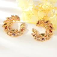 Show details for Charming Colorful Gold Plated Dangle Earrings Wholesale Price Show details for Charming Colorful Gold Plated Dangle Earrings Wholesale Price