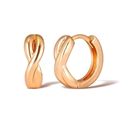 Picture of Delicate Copper or Brass Huggie Earrings at Super Low Price