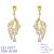 Picture of Fashionable Big Cubic Zirconia Dangle Earrings