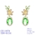 Picture of Flowers & Plants Green Dangle Earrings with Fast Shipping