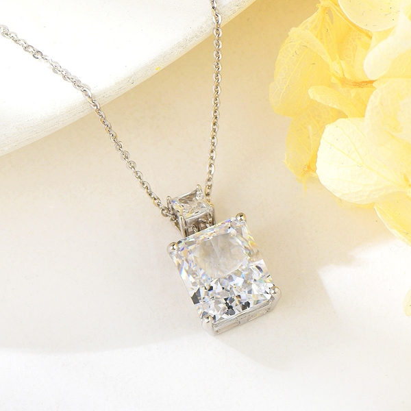 Picture of Wholesale Platinum Plated 925 Sterling Silver Pendant Necklace with No-Risk Return