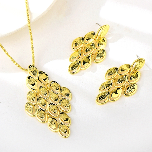 Picture of Zinc Alloy Gold Plated 2 Piece Jewelry Set at Great Low Price