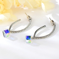 Show details for Geometric Cubic Zirconia Big Hoop Earrings with Fast Shipping Show details for Geometric Cubic Zirconia Big Hoop Earrings with Fast Shipping
