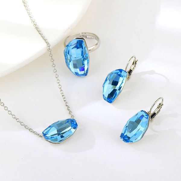 Picture of Good Swarovski Element Zinc Alloy 3 Piece Jewelry Set