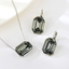 Show details for Zinc Alloy Black 2 Piece Jewelry Set with Full Guarantee