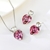 Picture of Trendy Platinum Plated Swarovski Element 2 Piece Jewelry Set with No-Risk Refund