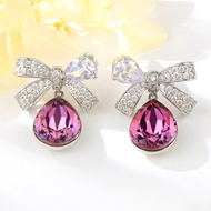 Show details for Good Cubic Zirconia Copper or Brass Dangle Earrings Show details for Good Cubic Zirconia Copper or Brass Dangle Earrings