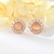 Picture of Medium Rose Gold Plated Big Stud Earrings with Fast Delivery