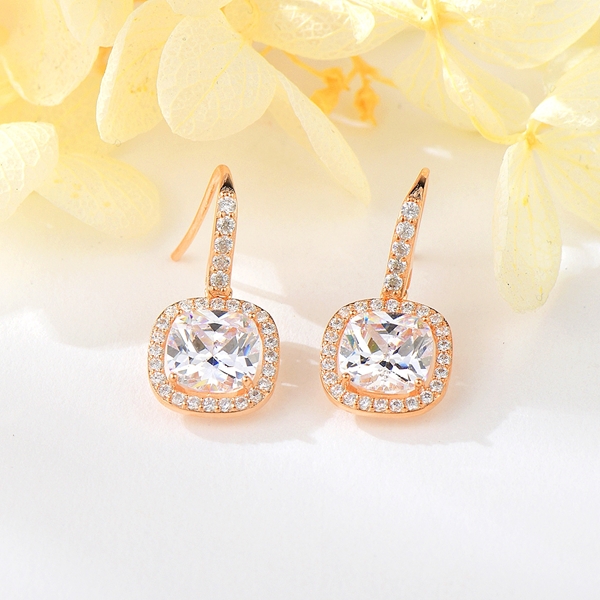 Picture of Pretty Cubic Zirconia Medium Dangle Earrings