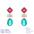 Picture of Best Cubic Zirconia Green Dangle Earrings