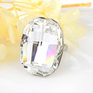 Show details for Fashion Swarovski Element Platinum Plated Fashion Ring Show details for Fashion Swarovski Element Platinum Plated Fashion Ring