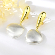 Picture of Big Gold Plated Dangle Earrings with Fast Delivery