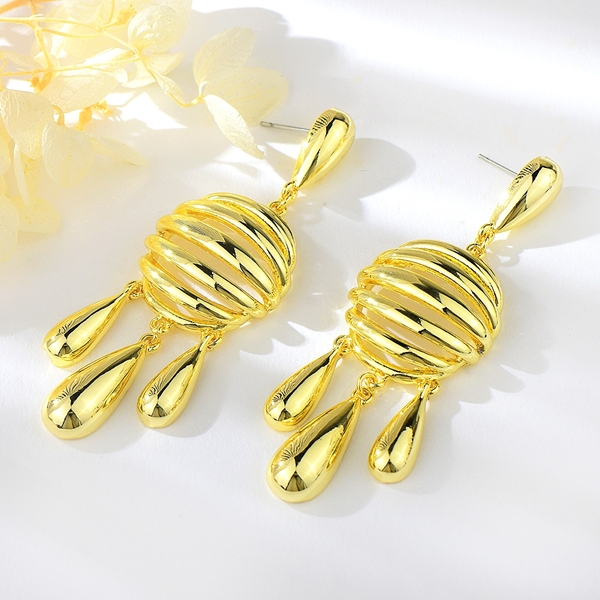 Picture of Zinc Alloy Big Dangle Earrings from Certified Factory