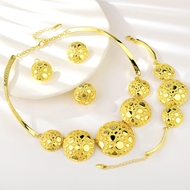 Show details for Brand New Gold Plated Big 4 Piece Jewelry Set with Full Guarantee Show details for Brand New Gold Plated Big 4 Piece Jewelry Set with Full Guarantee
