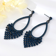 Show details for Big Gunmetal Plated Dangle Earrings with Full Guarantee Show details for Big Gunmetal Plated Dangle Earrings with Full Guarantee