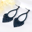Show details for Big Gunmetal Plated Dangle Earrings with Full Guarantee
