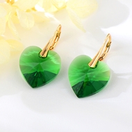 Show details for Most Popular Swarovski Element Love & Heart Dangle Earrings Show details for Most Popular Swarovski Element Love & Heart Dangle Earrings