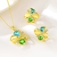 Show details for Fashion Artificial Crystal Green 2 Piece Jewelry Set