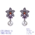 Picture of Most Popular Cubic Zirconia Gunmetal Plated Dangle Earrings