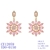 Picture of Brand New Pink Gold Plated Dangle Earrings with SGS/ISO Certification