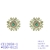 Picture of Low Cost Gold Plated Green Huggie Earrings with Low Cost