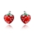 Picture of Affordable Platinum Plated Red Small Hoop Earrings From Reliable Factory