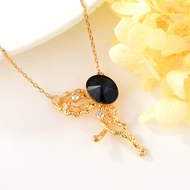 Show details for Party Black Pendant Necklace with Beautiful Craftmanship Show details for Party Black Pendant Necklace with Beautiful Craftmanship