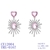 Picture of Sparkling Party Pink Dangle Earrings