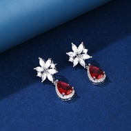 Picture of Luxury Red Dangle Earrings Online Only