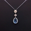 Show details for New Cubic Zirconia Platinum Plated Pendant Necklace