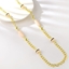 Show details for Featured Pink Geometric Long Chain Necklace with Full Guarantee
