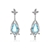 Picture of Party Platinum Plated Dangle Earrings with No-Risk Return