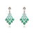 Picture of Luxury Green Dangle Earrings with 3~7 Day Delivery