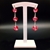 Picture of Luxury Red Dangle Earrings with Beautiful Craftmanship