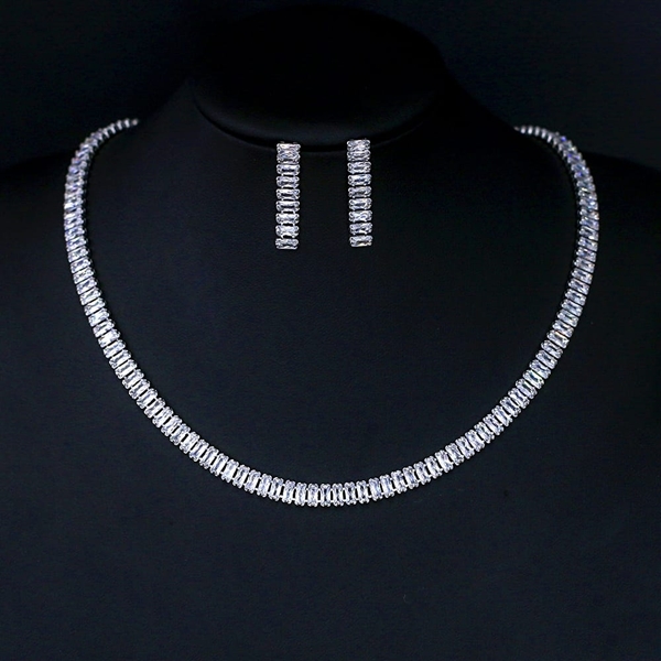 Picture of Buy Platinum Plated Luxury 2 Piece Jewelry Set with Fast Shipping