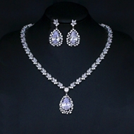 Show details for Low Price Copper or Brass White 2 Piece Jewelry Set from Trust-worthy Supplier Show details for Low Price Copper or Brass White 2 Piece Jewelry Set from Trust-worthy Supplier