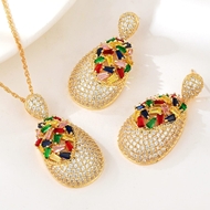 Show details for Luxury Copper or Brass 2 Piece Jewelry Set From Reliable Factory Show details for Luxury Copper or Brass 2 Piece Jewelry Set From Reliable Factory