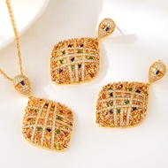 Show details for Party Copper or Brass 2 Piece Jewelry Set with Worldwide Shipping Show details for Party Copper or Brass 2 Piece Jewelry Set with Worldwide Shipping